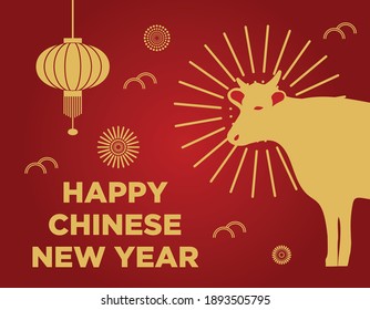 Panorama plano del nuevo año 2021 en China