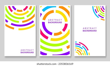 flat background with colorful lines, abstract stylish mosaic design, modern template cover design