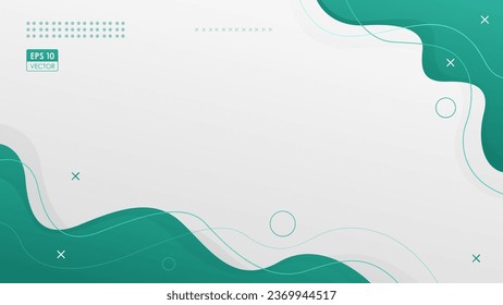 Flat background with a combination of cyan and white. A suitable background for presentations, landing pages, banners, and so on.