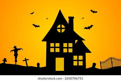 Flat background for Halloween celebration.