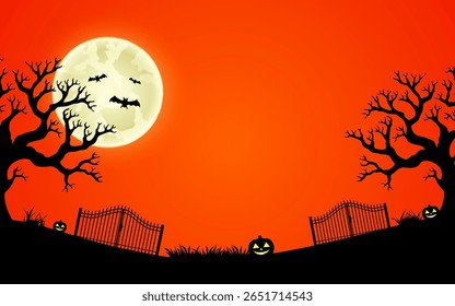 Flat background for Halloween celebration.