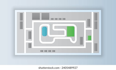 flacher Hintergrund der Bahnstrecke auf der Stadtbahn, Kopienaufdruck