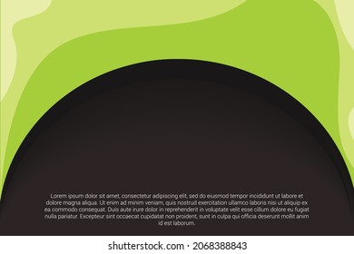 Flat Background Near Touch of Light Waves and Half Circle in The Center An Avocado Fruit Ide