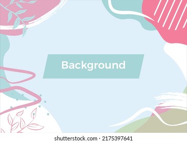 Flat Background with pastel colour Blue and Green, good for Power Point, greeting card etc.
