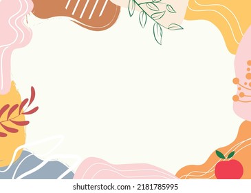 Flat Background with pastel colour Broken White, good for Power Point, greeting card etc.