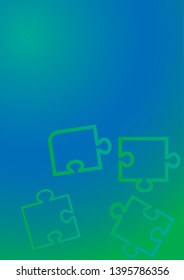 Flat background puzzle for concept design. Technology background. Vector illustration flat design. Business concept, idea, teamwork. Simple design background. Abstract background.