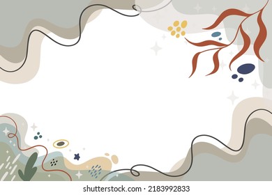 Flat background with Scandinavian color