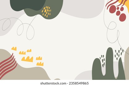 Flat background with scandinavian color