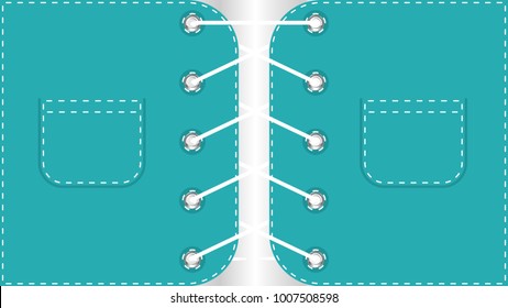 flat background shoelace