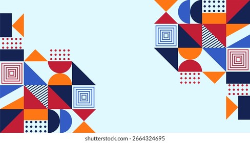 Plantillas de fondo plano en diseño de Memphis