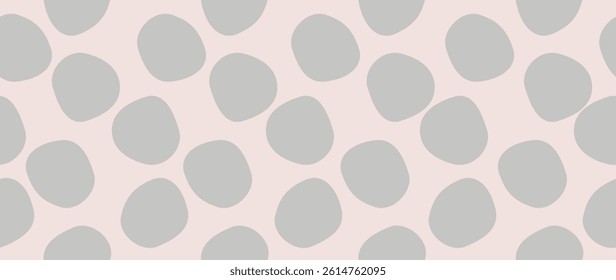Flat background vector. Minimalist trendy abstract polka dot pattern on light background. Perfect for screensaver, poster, card, invitation or home decor.