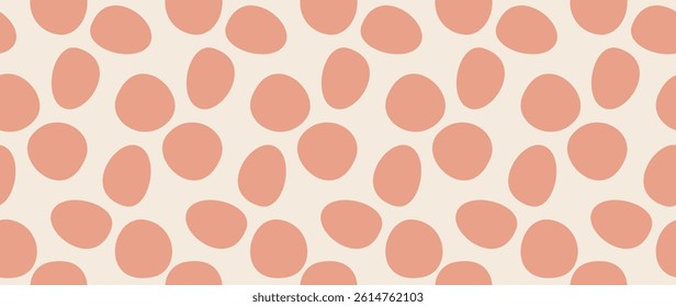 Flat background vector. Minimalist trendy abstract polka dot pattern on light background. Perfect for screensaver, poster, card, invitation or home decor.