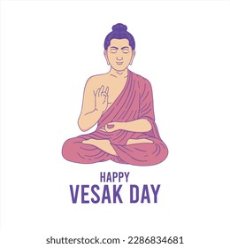 flat background for vesak festival celebration, perfect for office, company, school, social media, advertising, printing and more