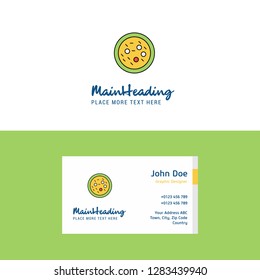 Flat Bacteria on plate  Logo and Visiting Card Template. Busienss Concept Logo Design