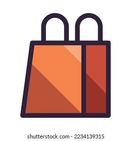 flat bag design over white