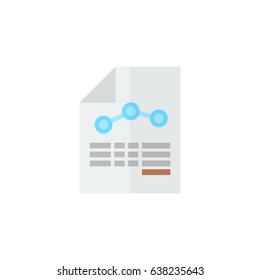 Flat Balance Sheet Element. Vector Illustration Of Flat Paper Isolated On Clean Background. Can Be Used As Paper, Balance And Sheet Symbols.