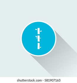 flat bamboo tree icon
