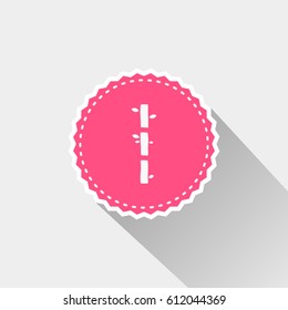 flat bamboo tree icon