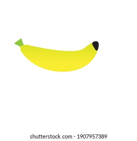flat banana or vector banana logo or icon or logo