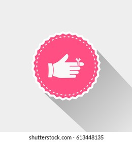 flat Bandaged finger icon