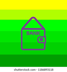 Flaches Banksymbol.