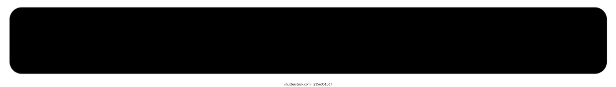 Flat banner, button template shape with corner effect
