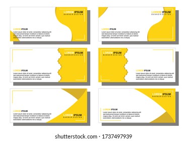 flat banner for promotion and business purposes