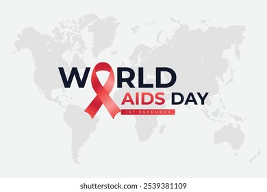 Anuncio plano Plantilla del día mundial de las ayudas con cinta