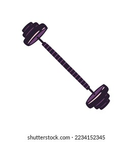 flaches Barbell-Design auf Weiß