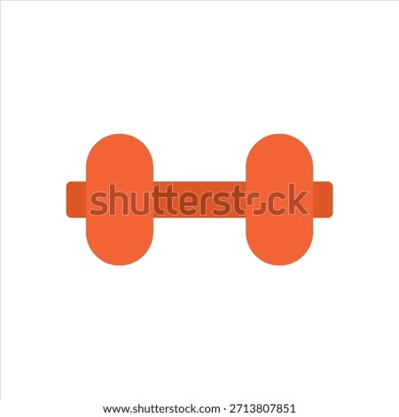 Flat Barbell Icon for Weightlifting and Gym Training