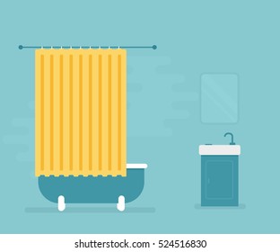 flat bathroom