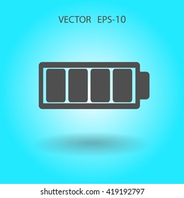 Flat battery full icon