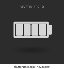 Flat battery full icon
