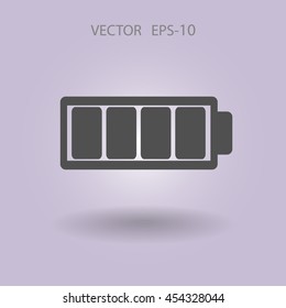 Flat battery full icon