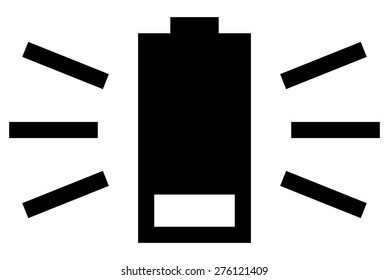 Flat battery icon