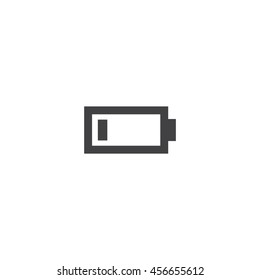 Flat Battery icon isolated vector illustration