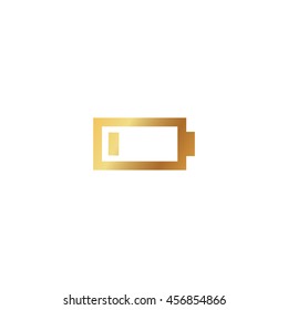 Flat Battery icon isolated vector illustration