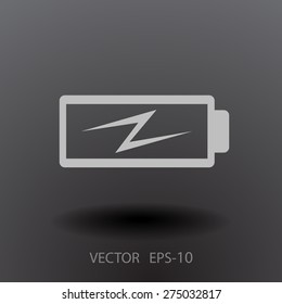 Flat battery low power icon