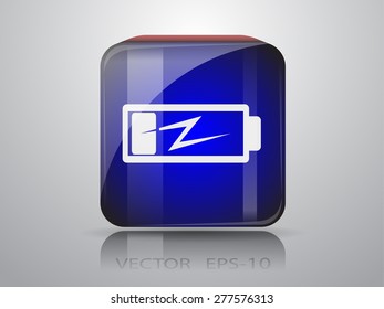 Flat battery low power icon