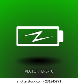 Flat battery low power icon
