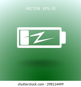 Flat battery low power icon