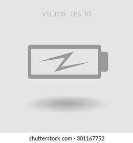 Flat battery low power icon