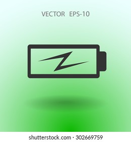 Flat battery low power icon