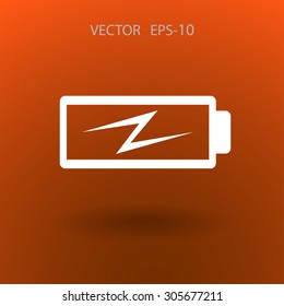 Flat battery low power icon