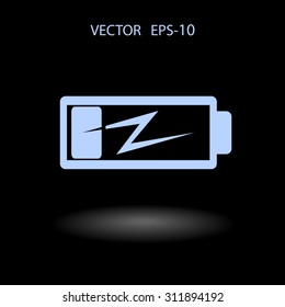 Flat battery low power icon