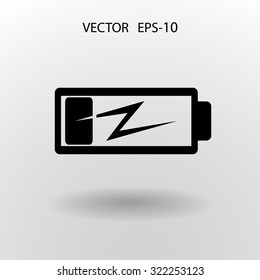 Flat battery low power icon