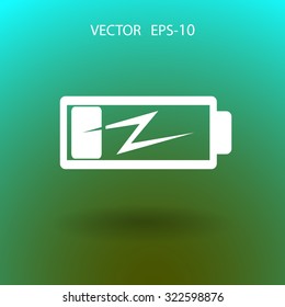 Flat battery low power icon