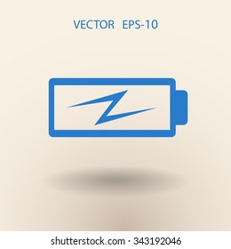 Flat battery low power icon
