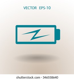 Flat battery low power icon