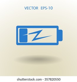 Flat battery low power icon